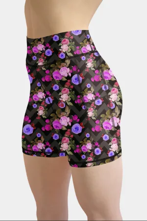 FLORAL CHEVRON SHORTS WITH SIDE POCKETS - EXCLUSIVE! BATCH 3 (WHOLESALE)
