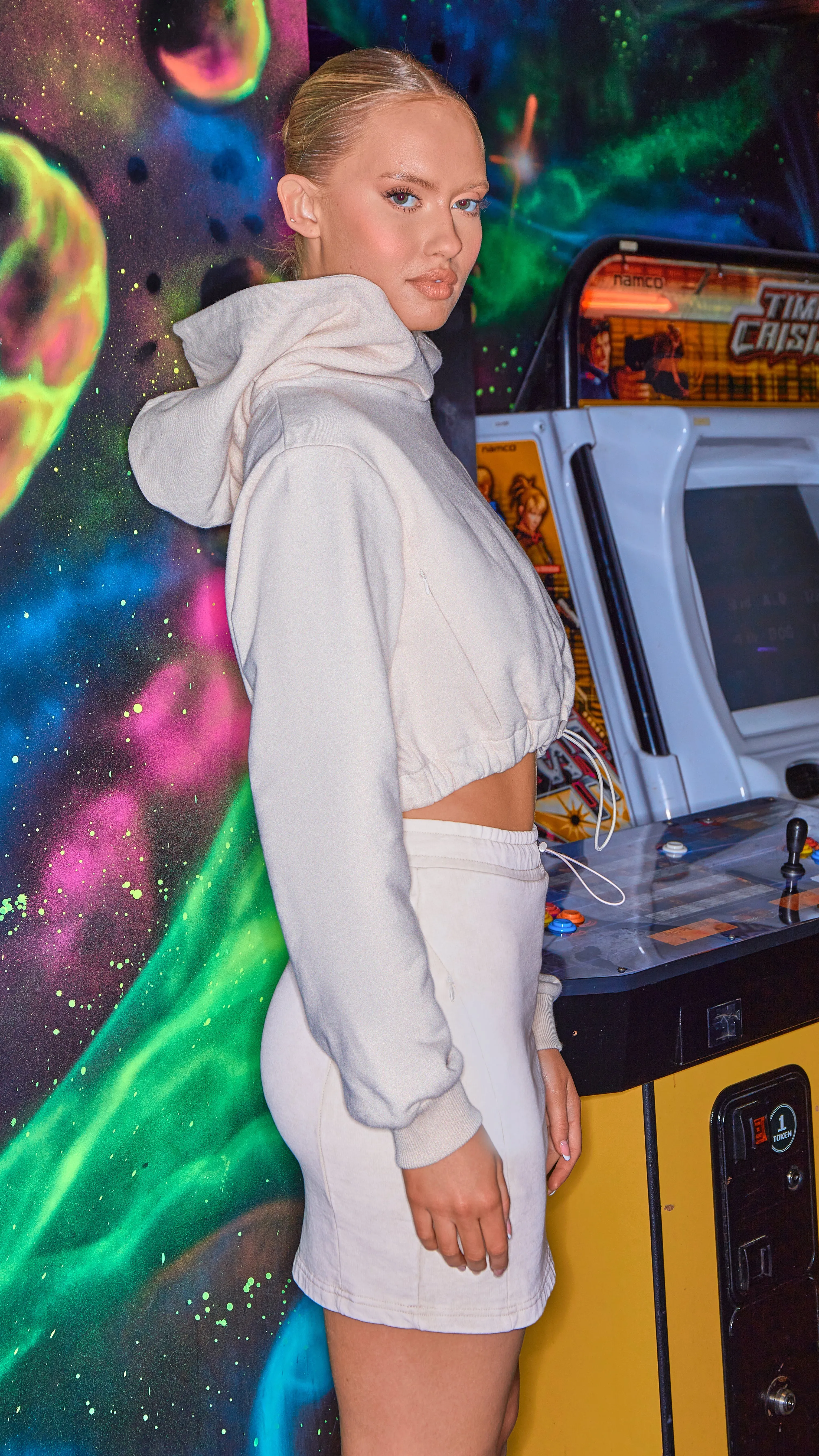 Forceful Hoodie in Stone