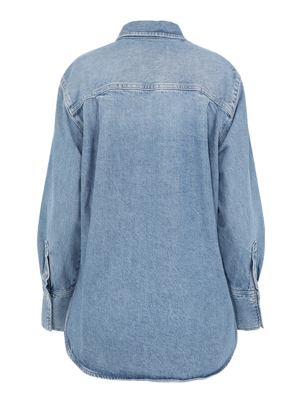 Frame Atelier Oversized Shirt Jacket in Daylight Pearl
