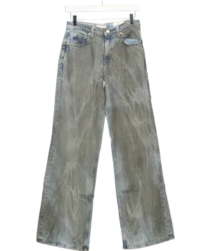 Free People Grey We The Free Tinsley Baggy High-rise Jeans W26