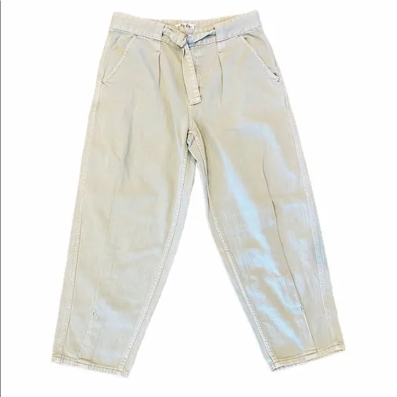 FREE PEOPLE Paloma High-Rise Slouchy Jeans Mint