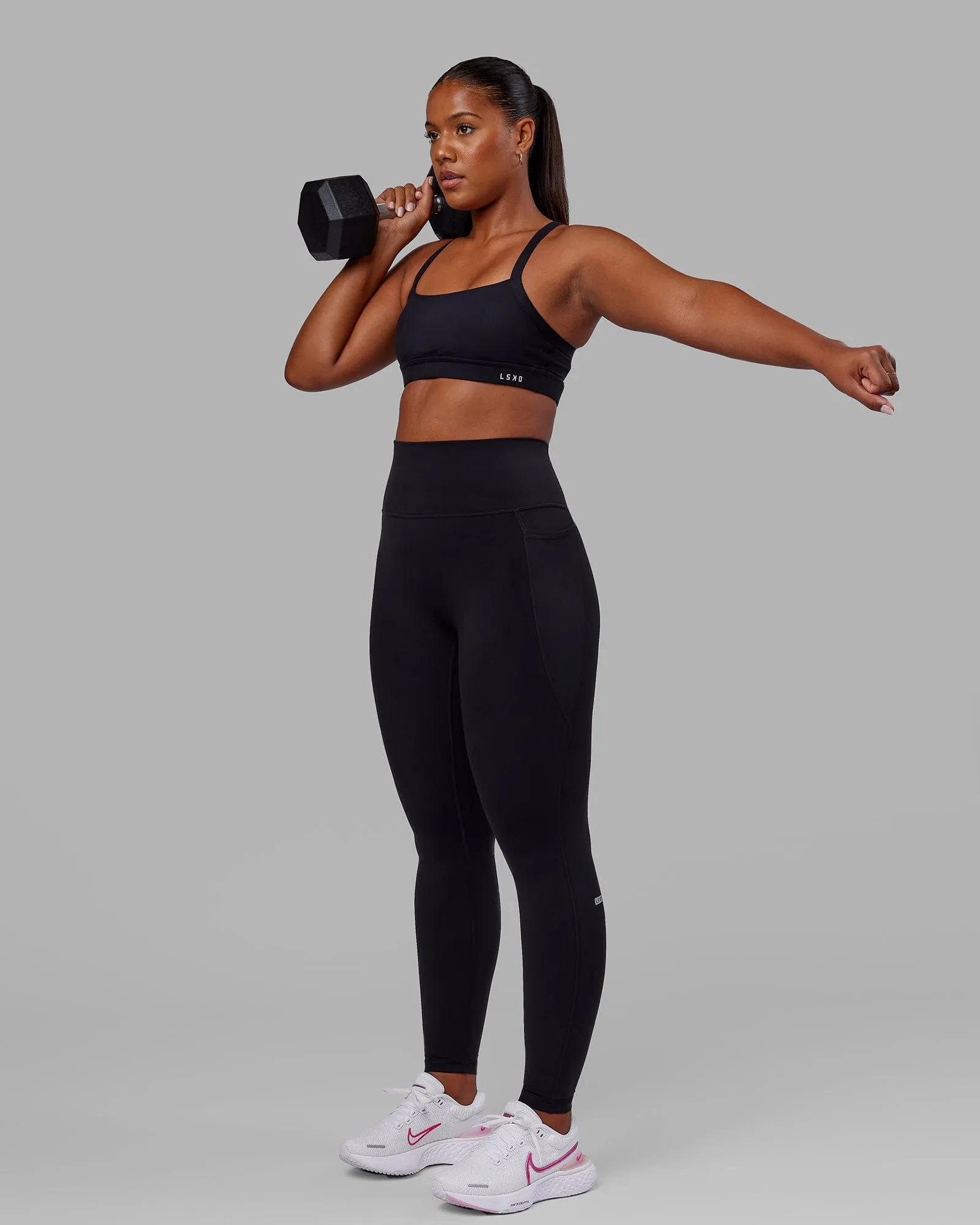 Fusion X-Long Tight with Pockets - Black