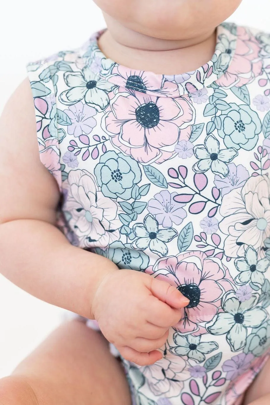 Garden Grace Pom Pom Romper