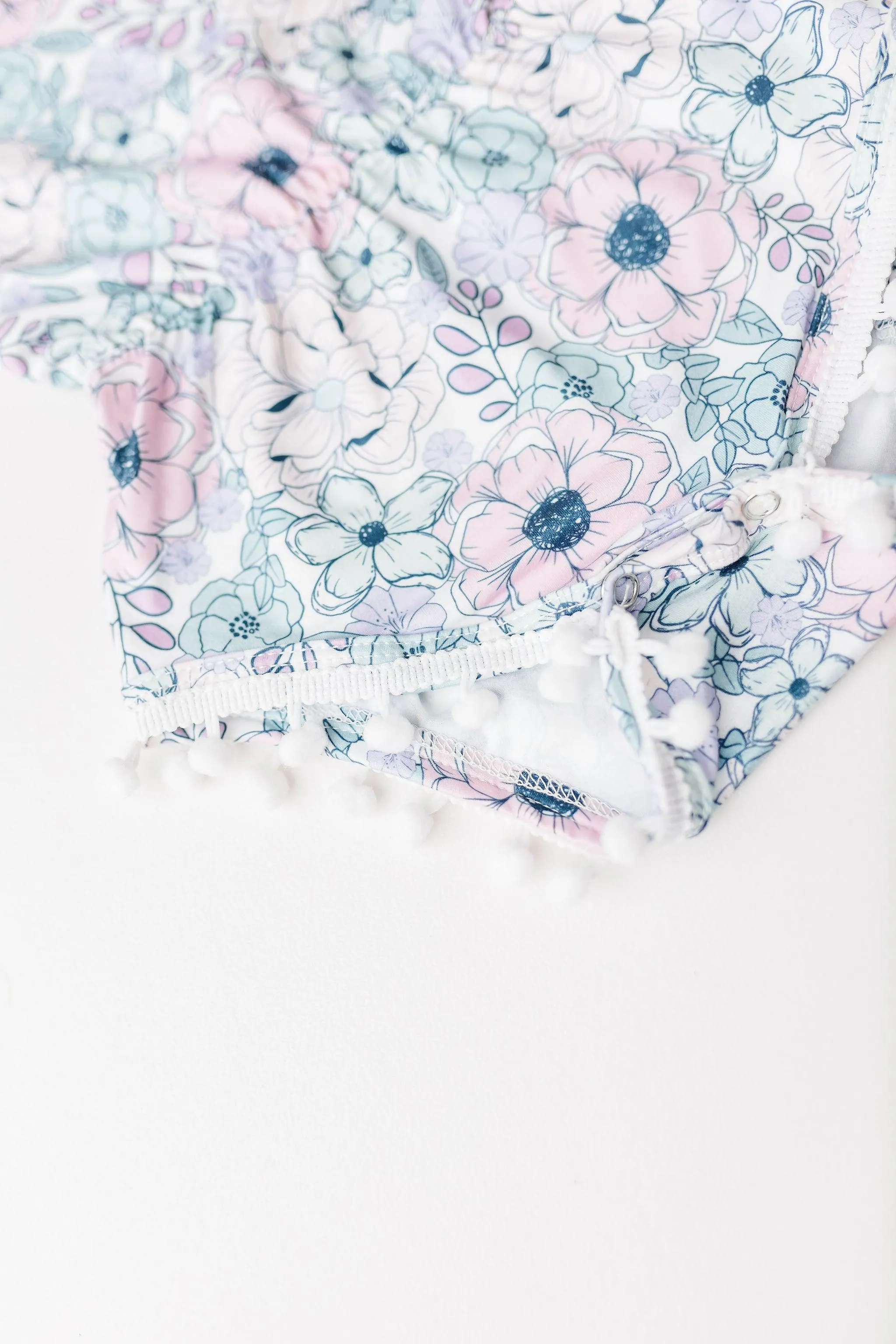 Garden Grace Pom Pom Romper