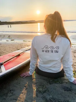 Go With The Flow Unisex Adults and Kids Sweatshirt or Hoodie