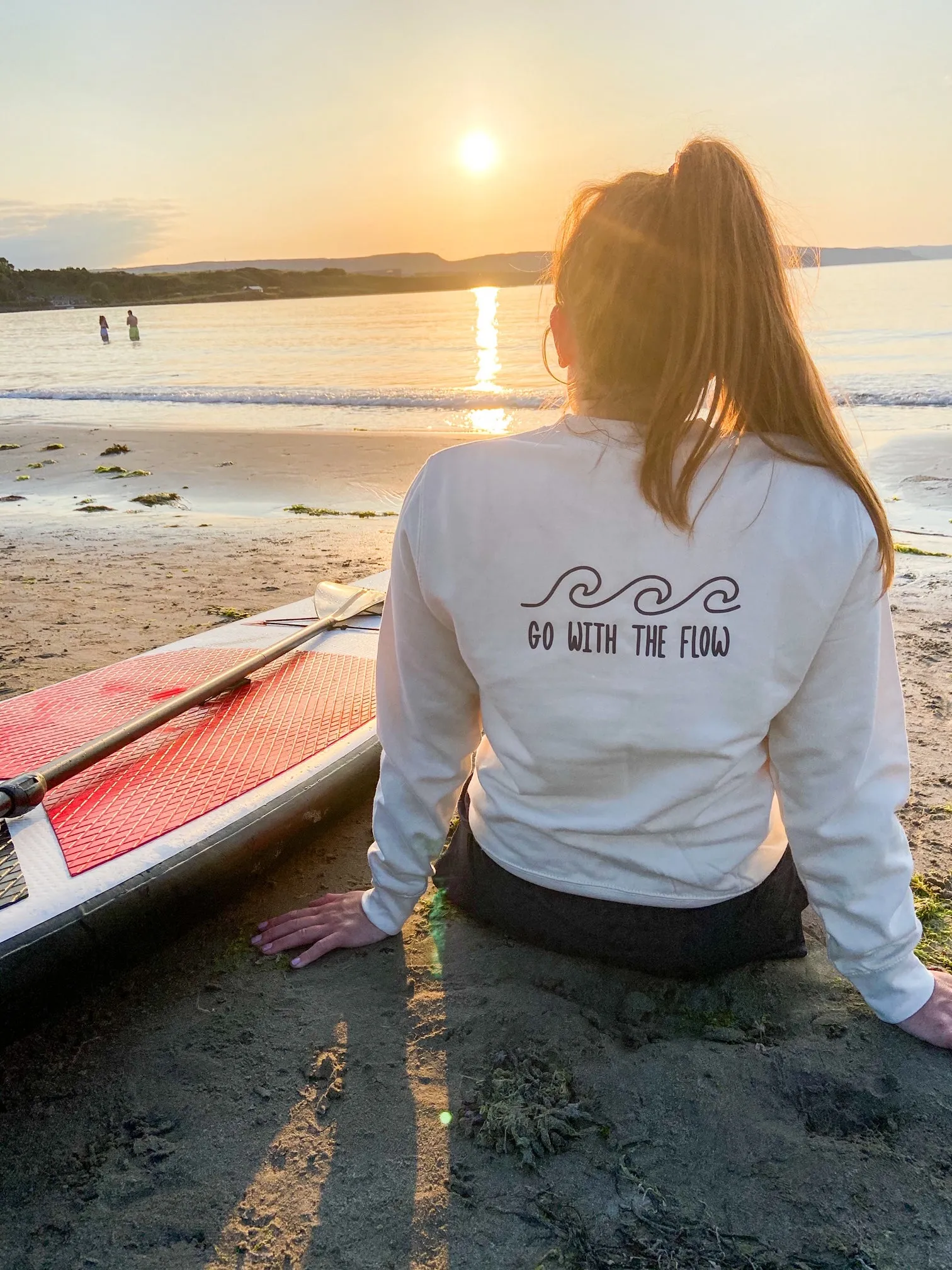 Go With The Flow Unisex Adults and Kids Sweatshirt or Hoodie