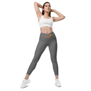 Gray Crossover Leggings