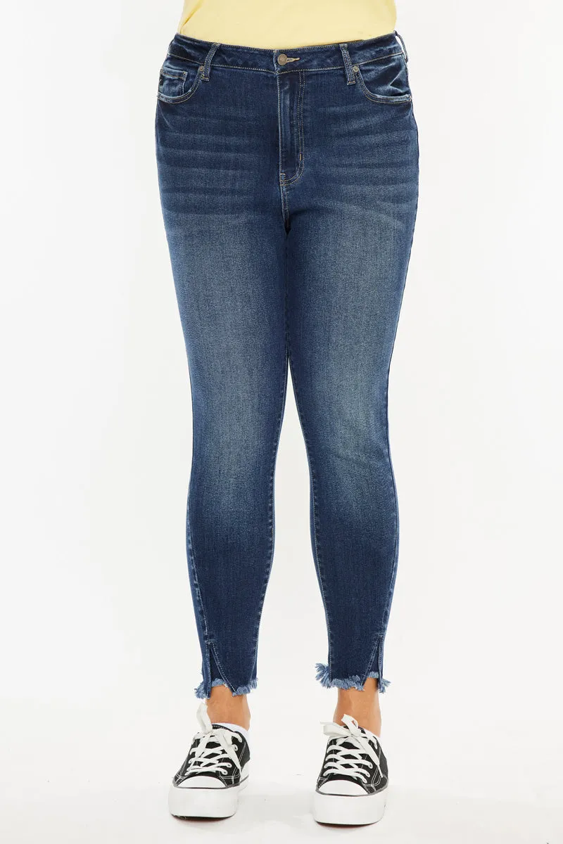 Griffin Ultra High Rise Ankle Skinny Jeans (Plus Size)