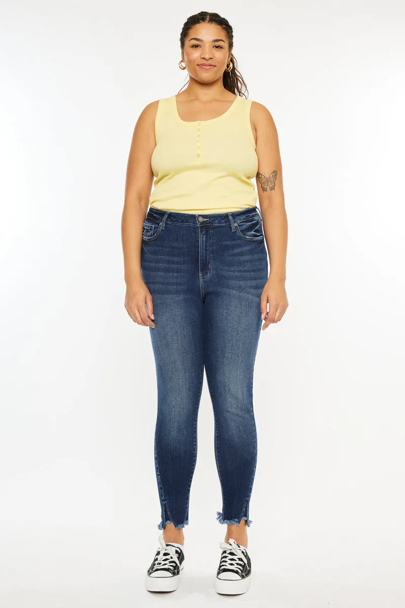 Griffin Ultra High Rise Ankle Skinny Jeans (Plus Size)