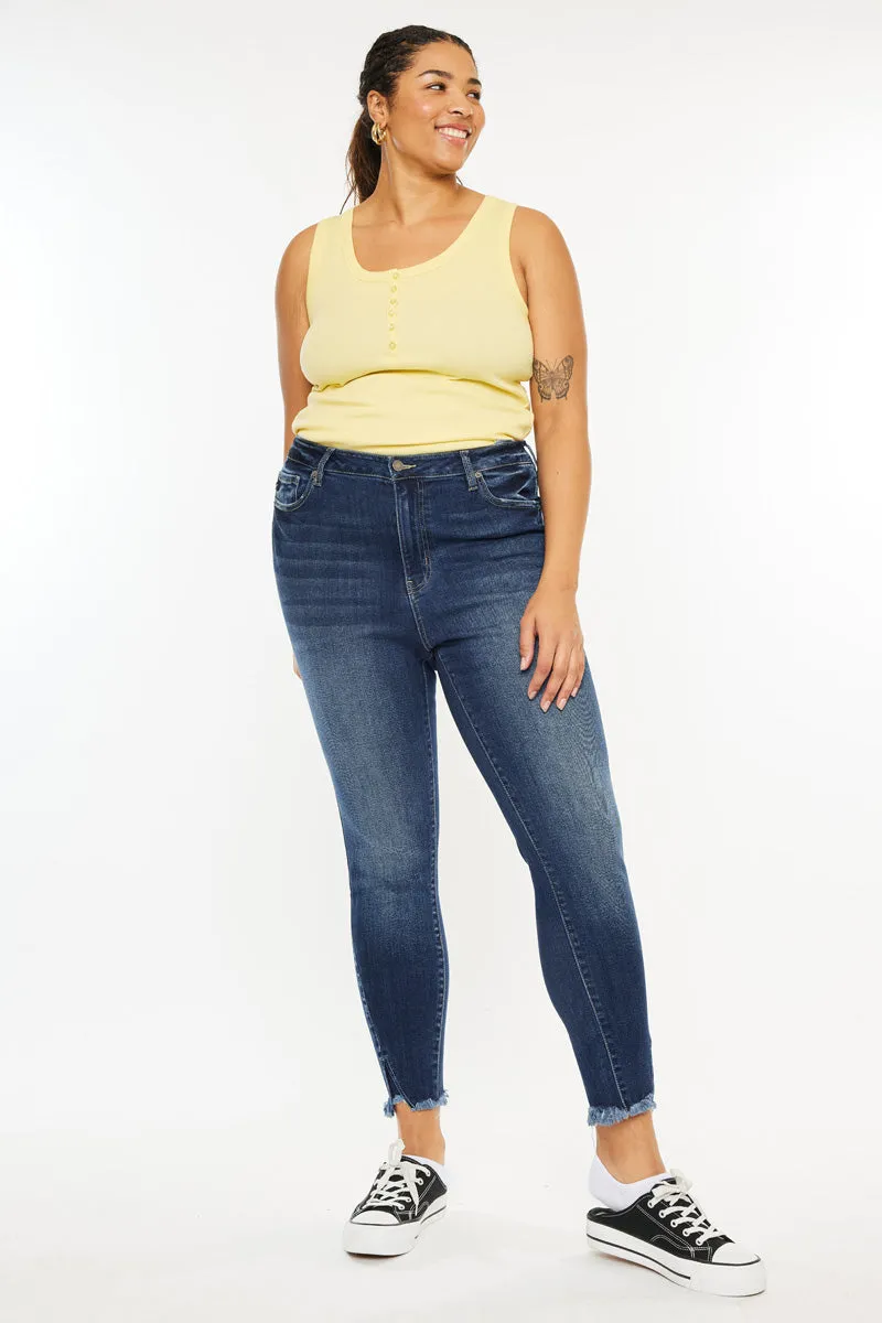 Griffin Ultra High Rise Ankle Skinny Jeans (Plus Size)