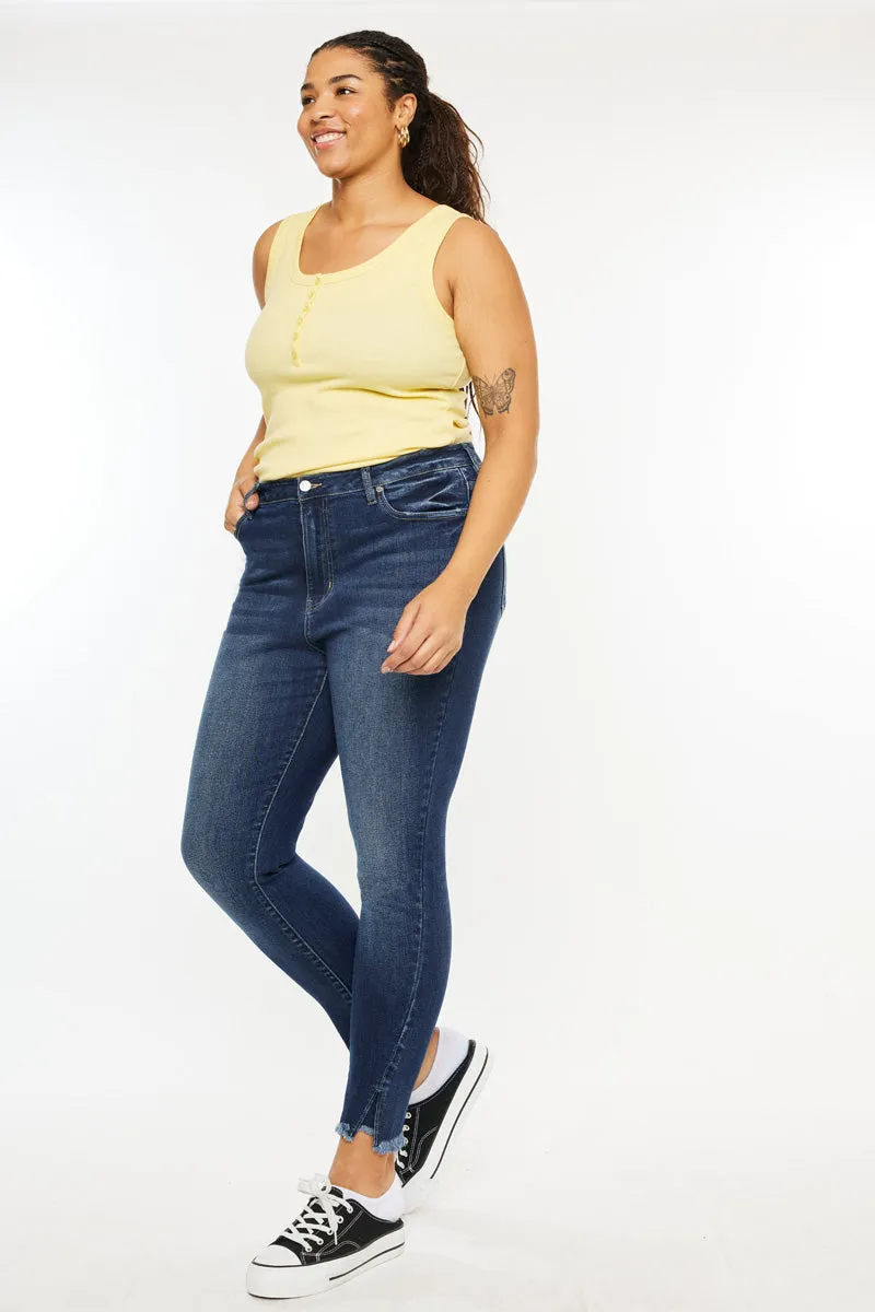 Griffin Ultra High Rise Ankle Skinny Jeans (Plus Size)