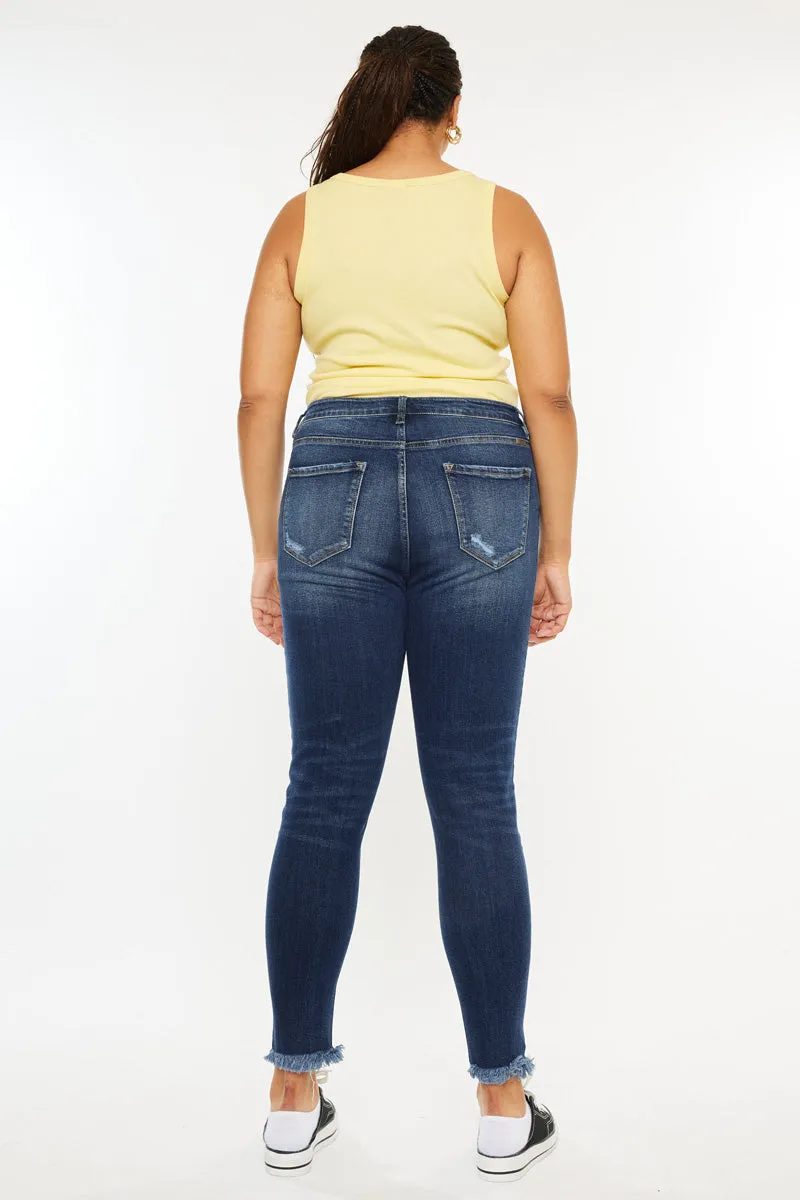 Griffin Ultra High Rise Ankle Skinny Jeans (Plus Size)