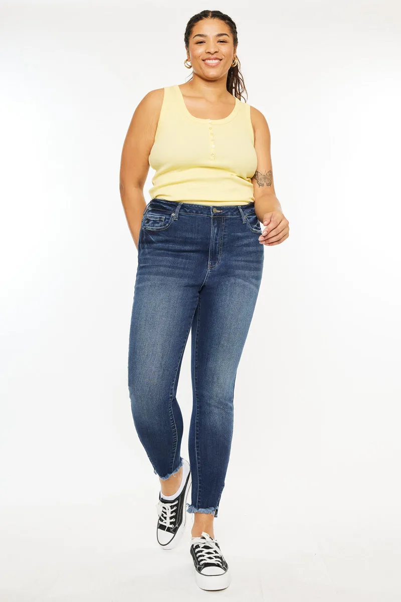 Griffin Ultra High Rise Ankle Skinny Jeans (Plus Size)