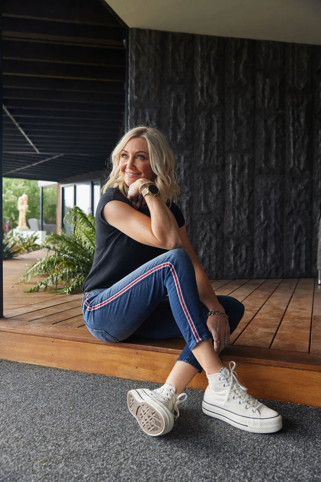 Gypsy High Rise Jeans - Scarlet