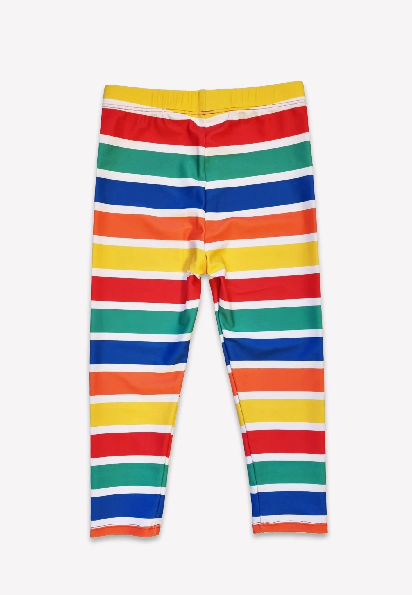 Happy Stripe Print Kids' Swim Leggings