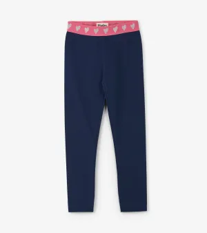 Hatley Hearts Embellished Waist Leggings - Size 2
