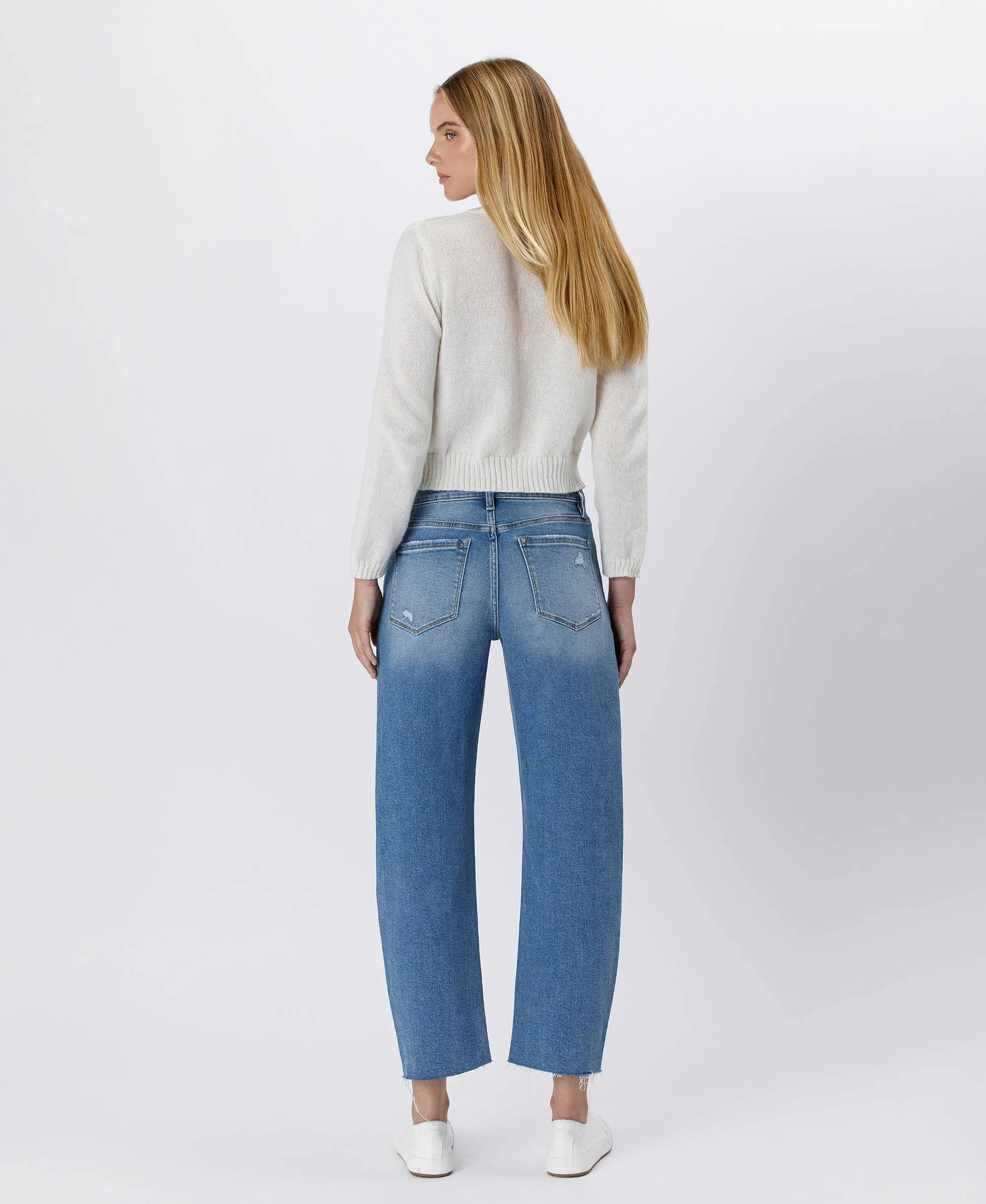High Rise Barrel Jeans
