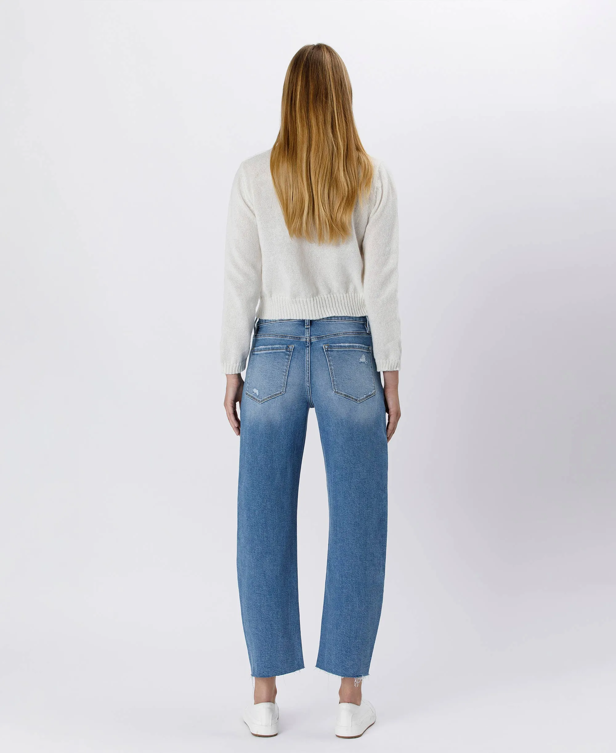 High Rise Barrel Jeans