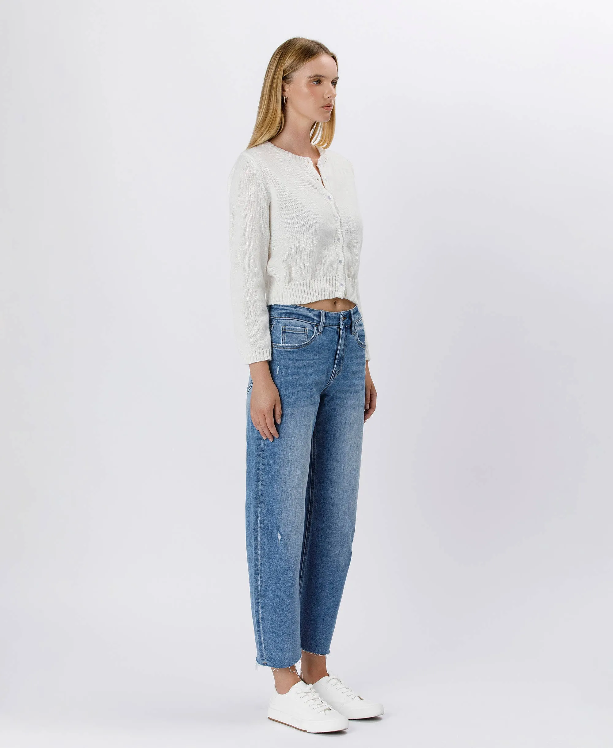 High Rise Barrel Jeans