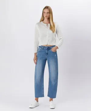 High Rise Barrel Jeans