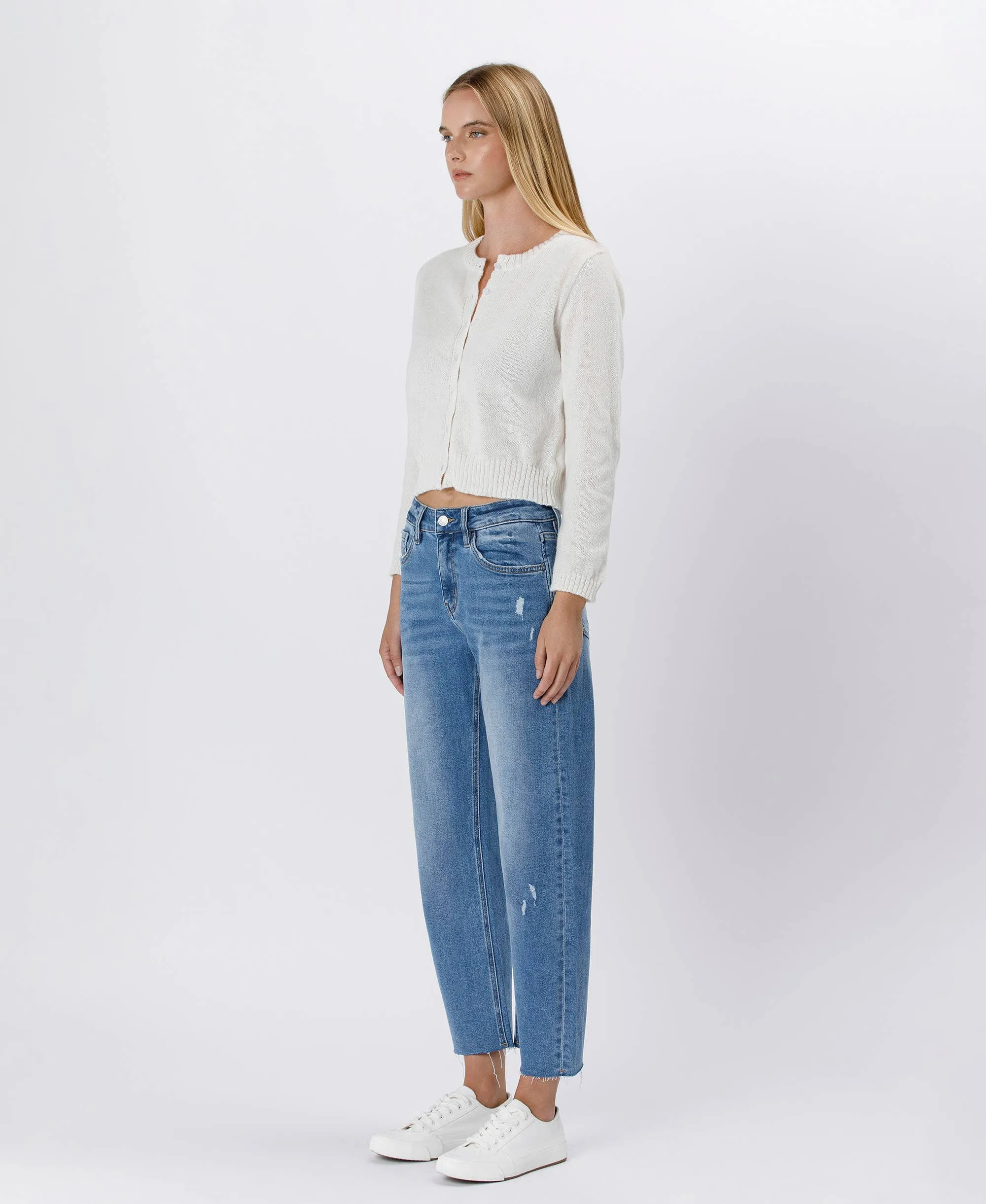 High Rise Barrel Jeans