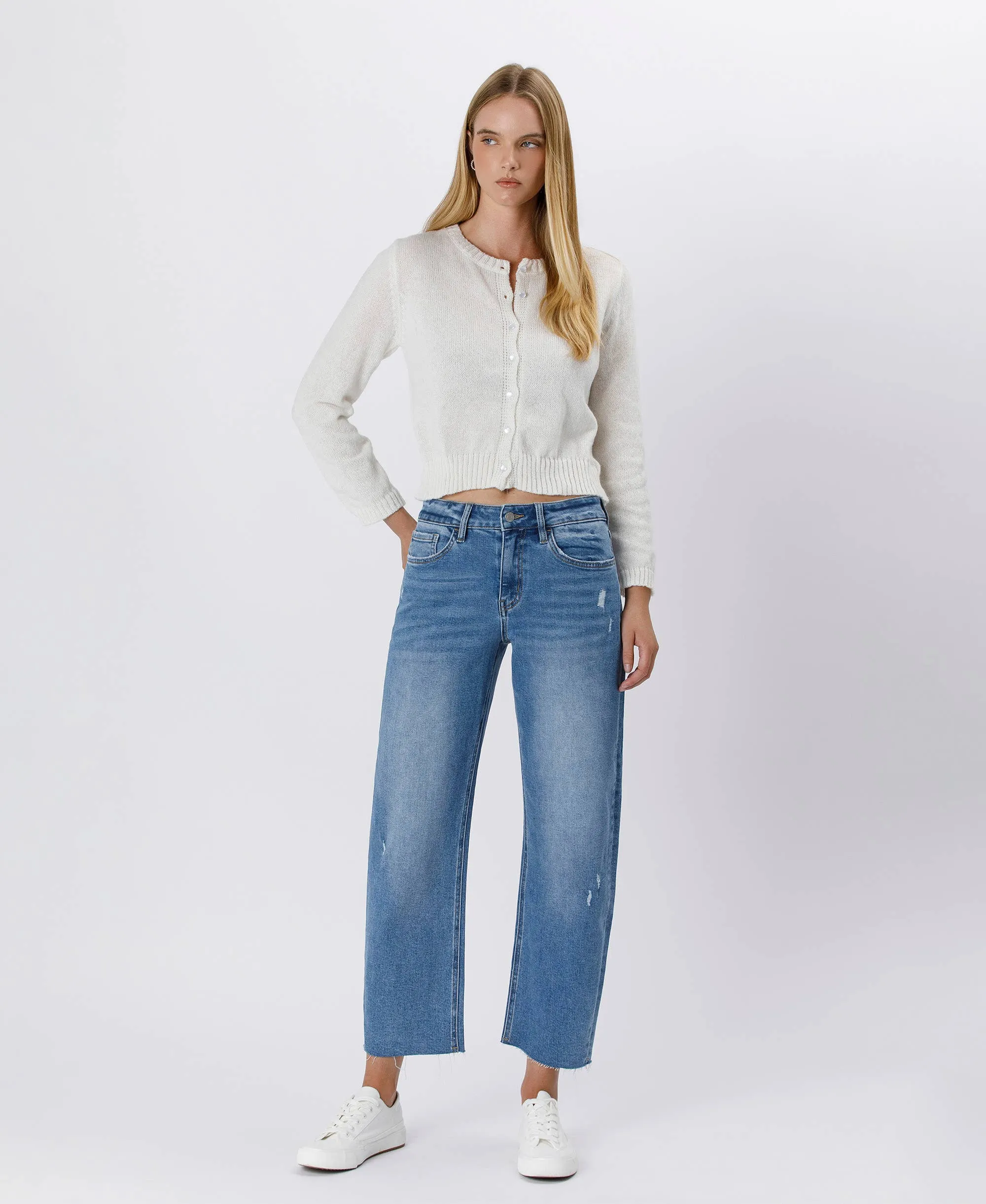 High Rise Barrel Jeans