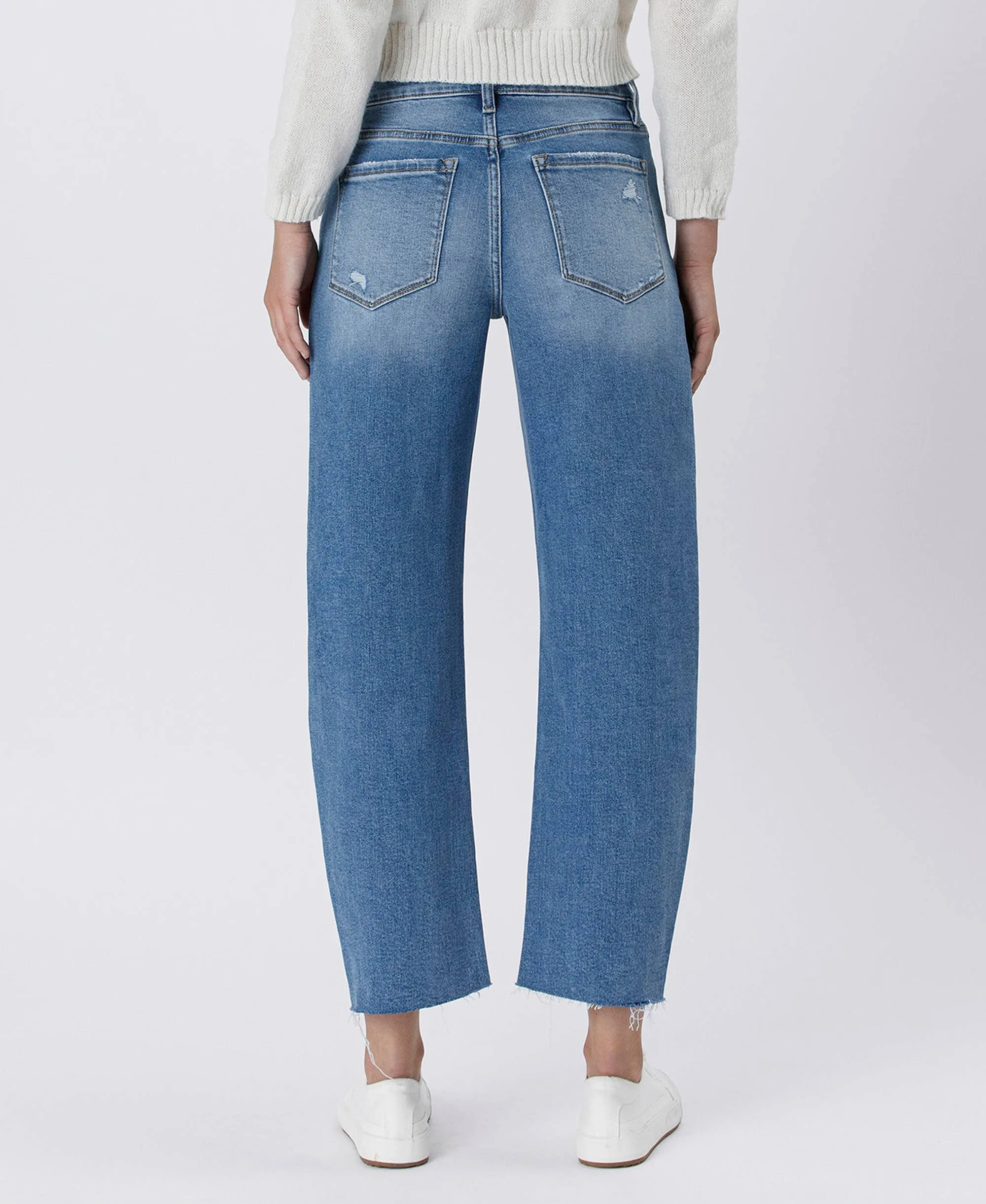 High Rise Barrel Jeans