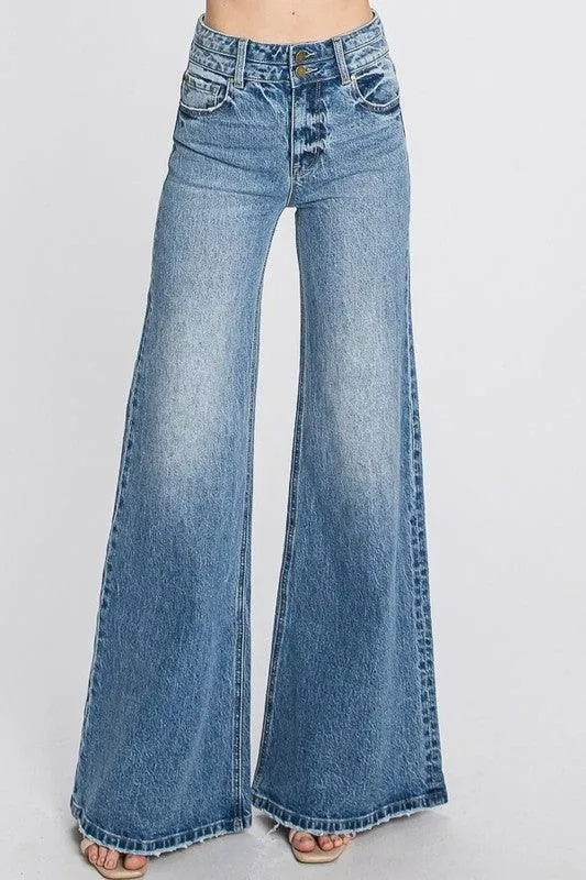 HIGH RISE COMFORT STRETCH VINTAGE WIDE LEG