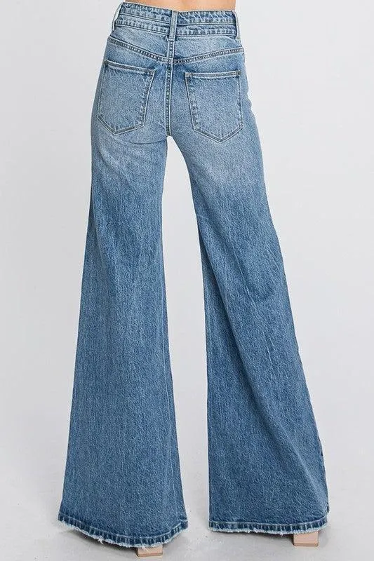 HIGH RISE COMFORT STRETCH VINTAGE WIDE LEG