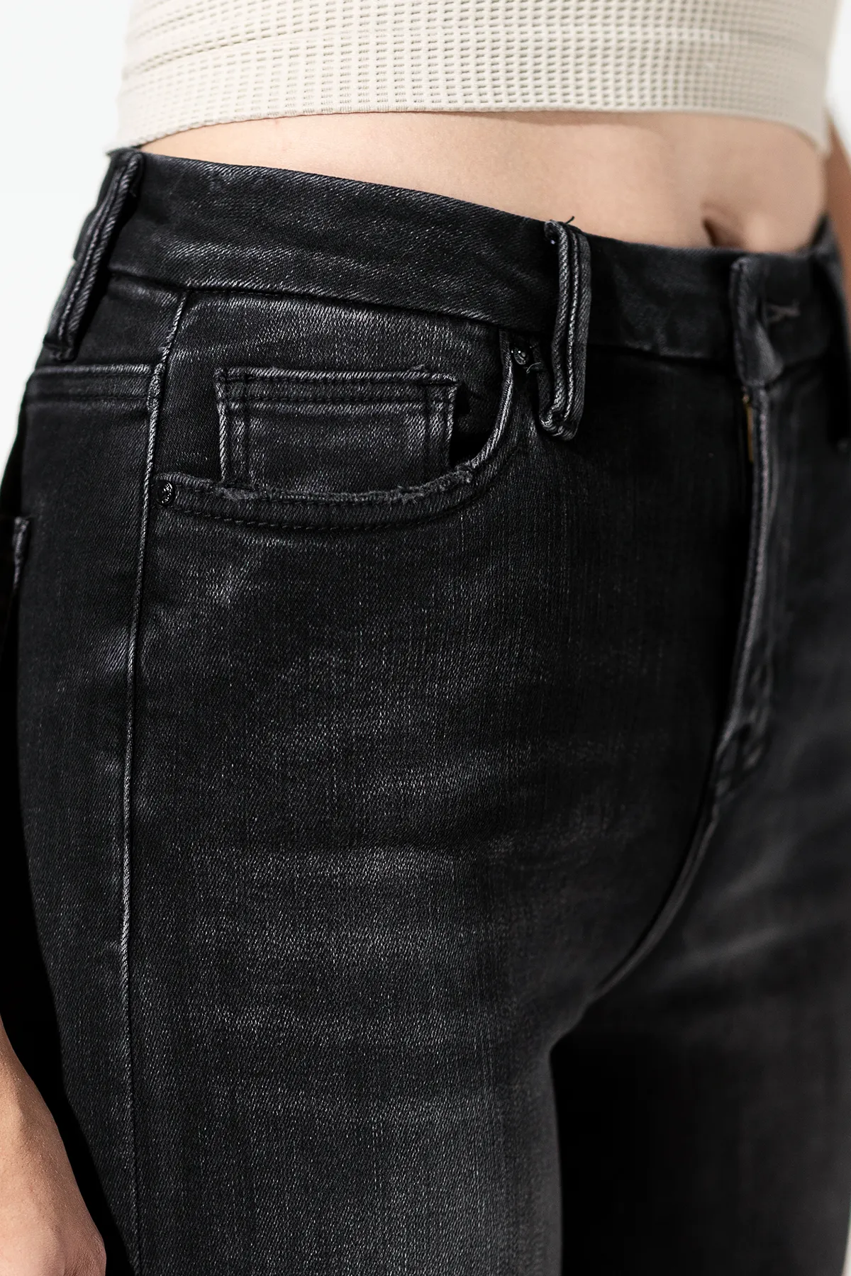 High Rise Crop Wide Leg