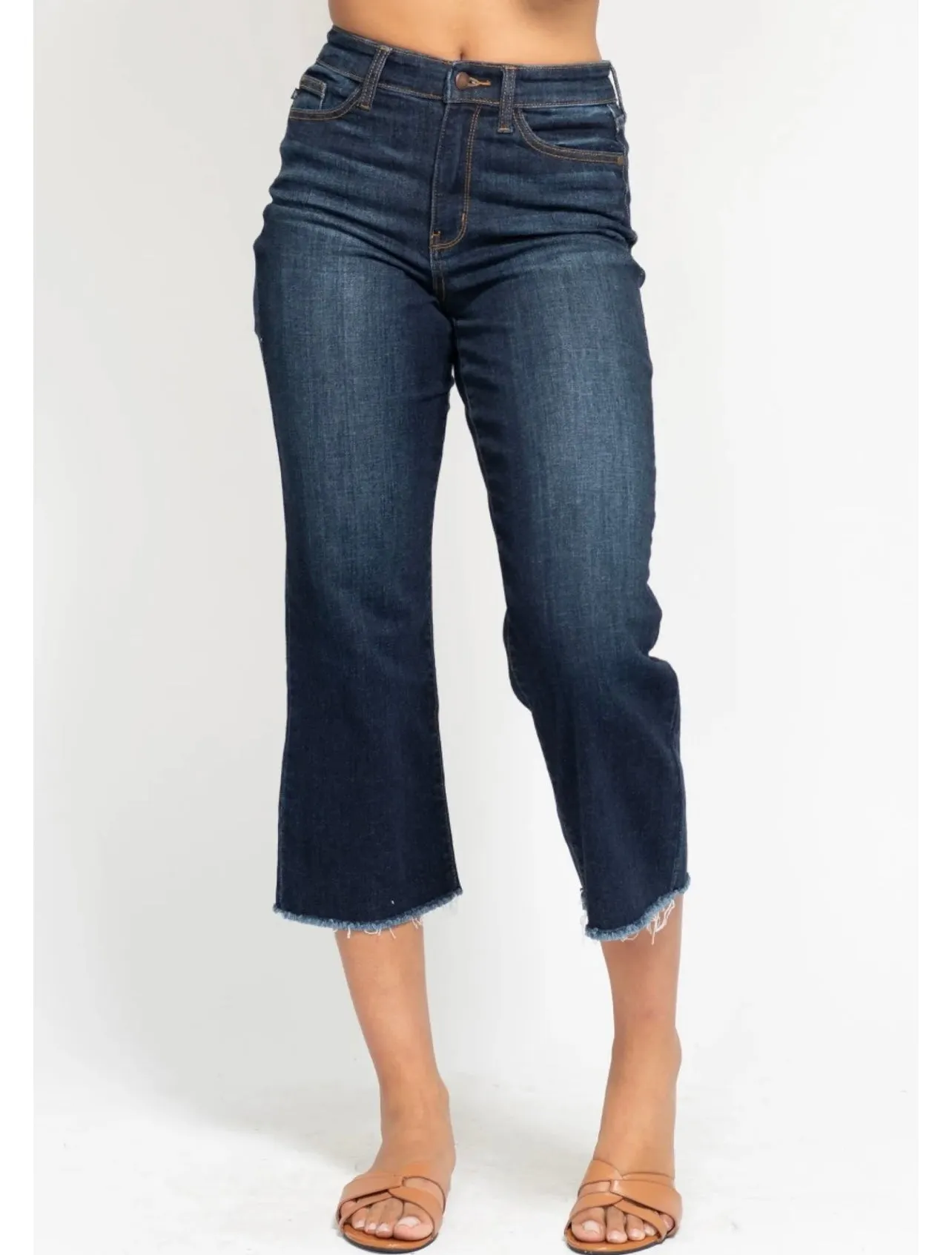 High Rise Cropped Jeans