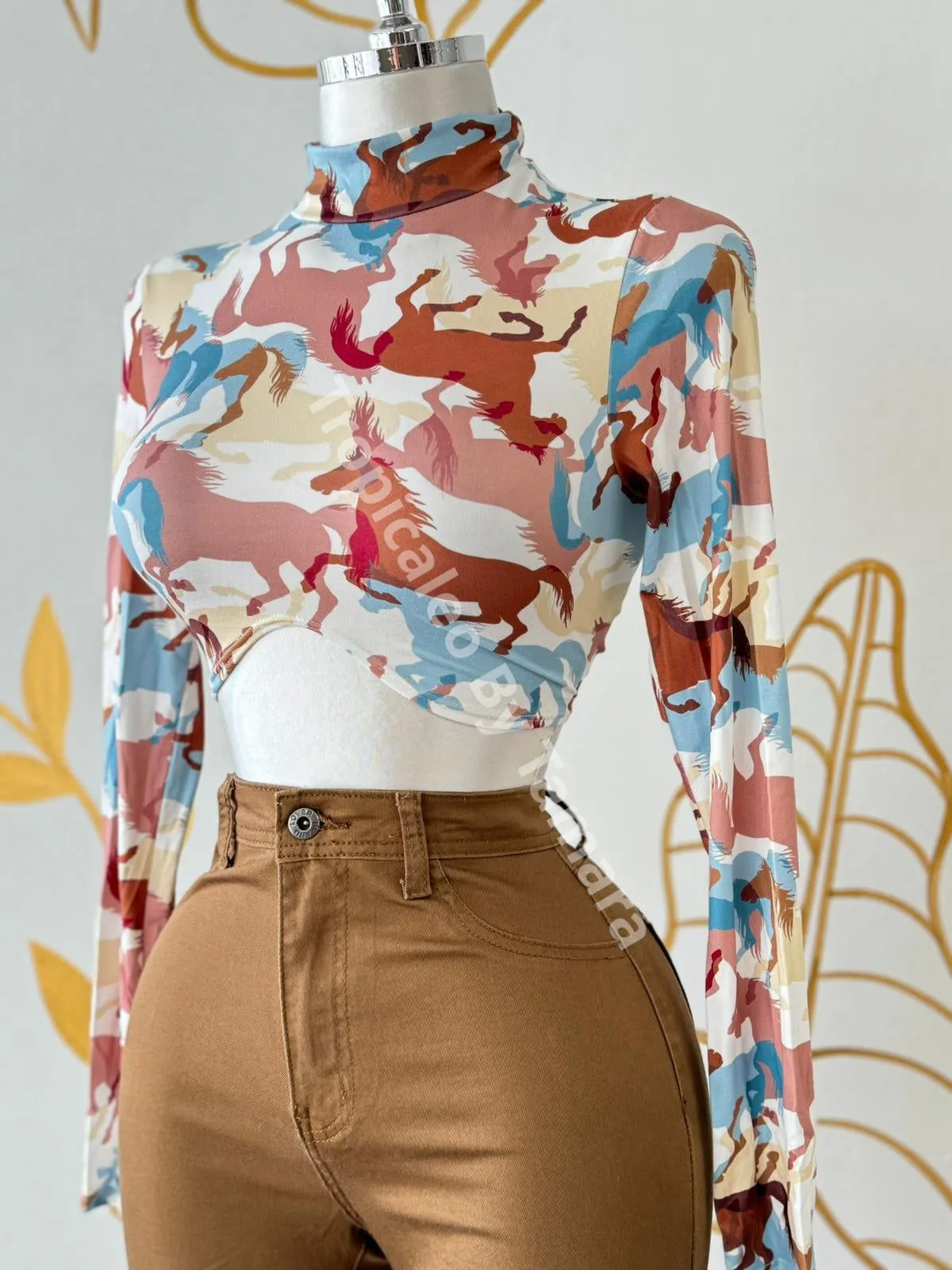 High-Rise Flare Leg Jeans
