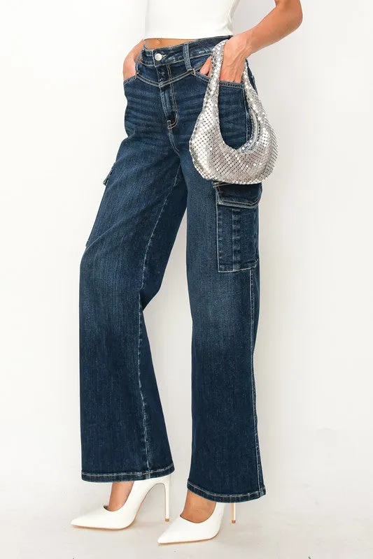 HIGH RISE WIDE JEANS