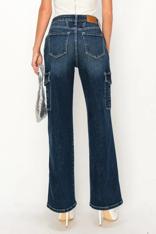 HIGH RISE WIDE JEANS