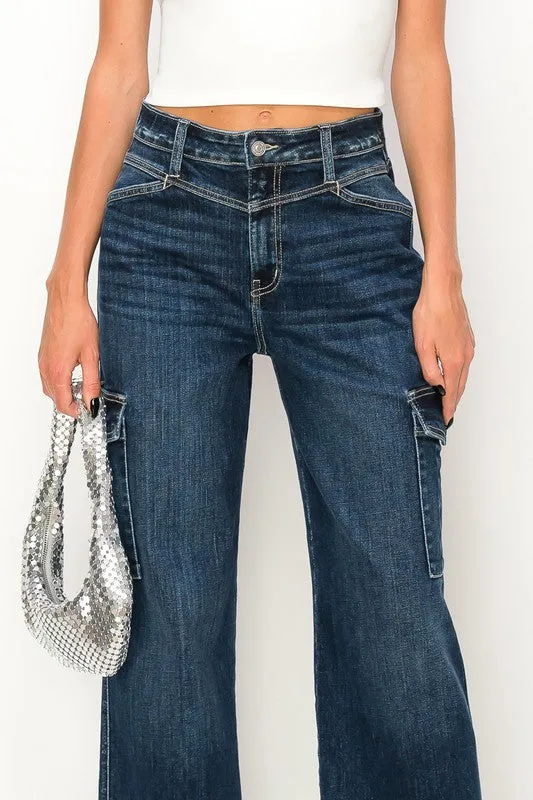 HIGH RISE WIDE JEANS