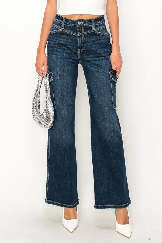 HIGH RISE WIDE JEANS