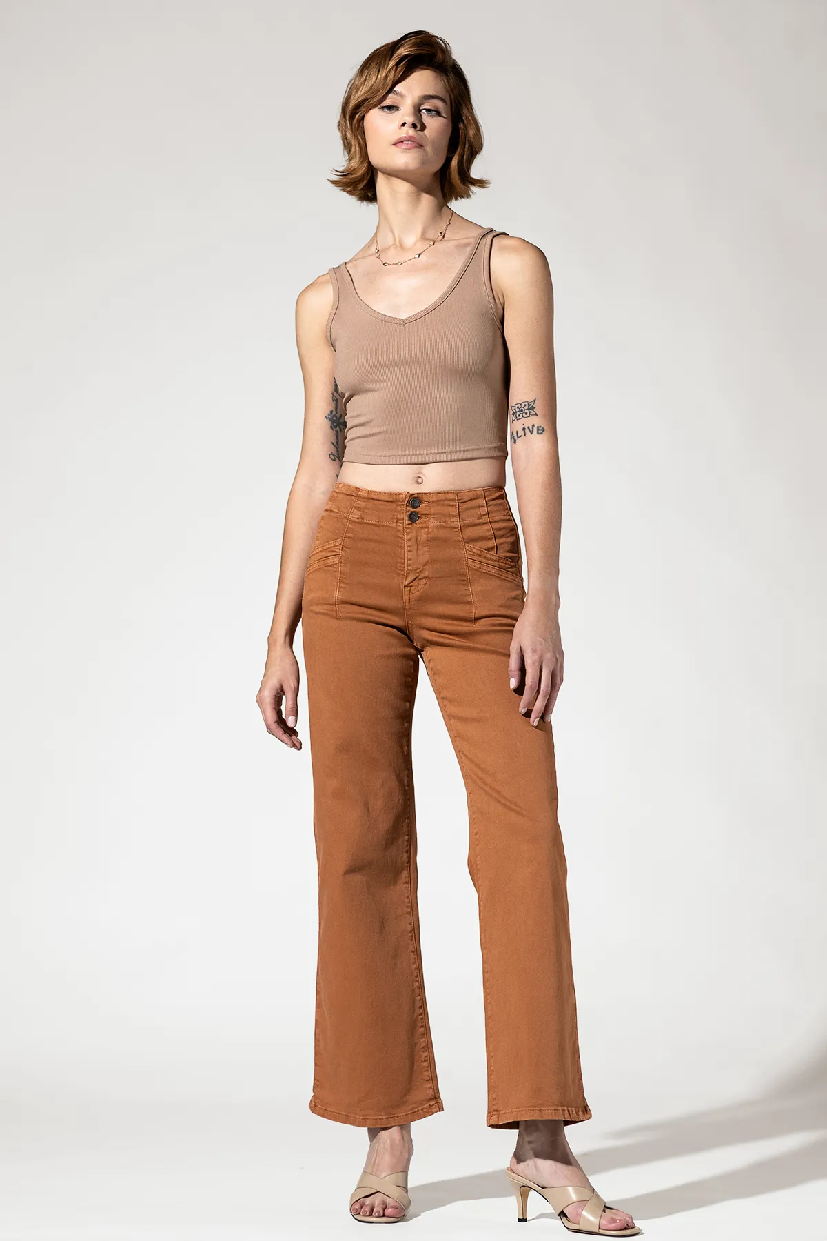 High Rise Wide Leg
