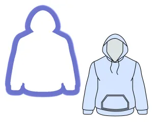 Hoodie Sweatshirt Cookie Cutter