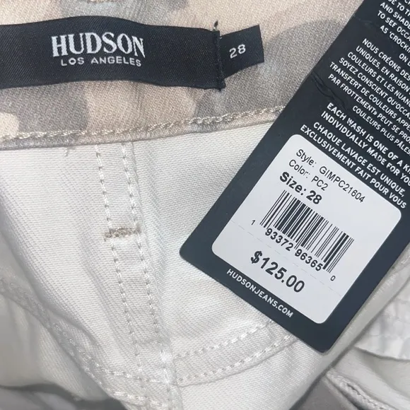 HUDSON Lori High-Rise Short Sz 28