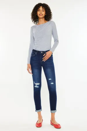 Hudson Mid Rise Ankle Skinny Jeans