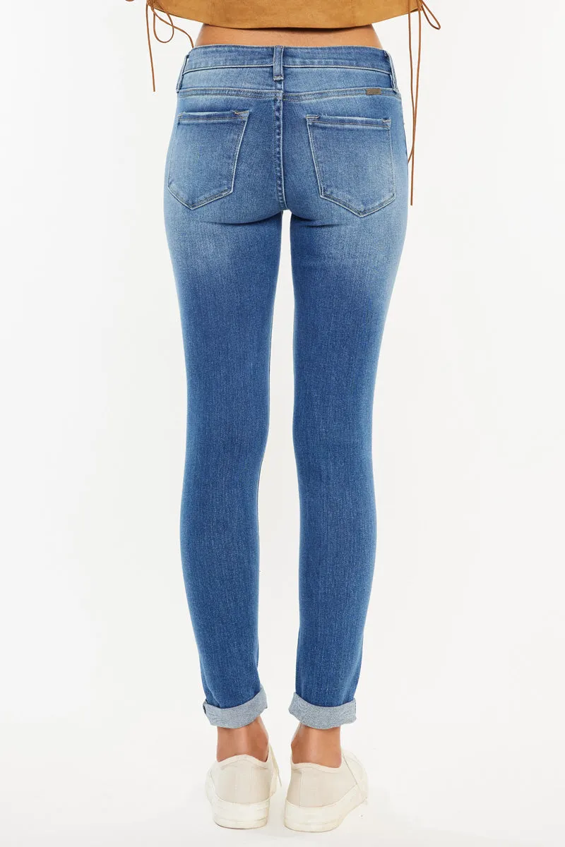 Hudson Mid Rise Ankle Skinny Jeans
