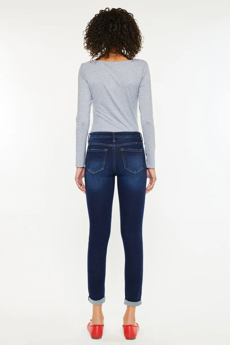 Hudson Mid Rise Ankle Skinny Jeans