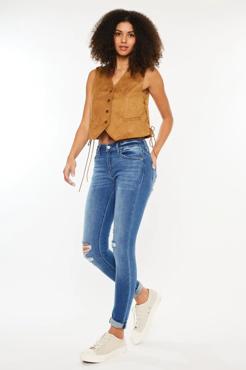 Hudson Mid Rise Ankle Skinny Jeans