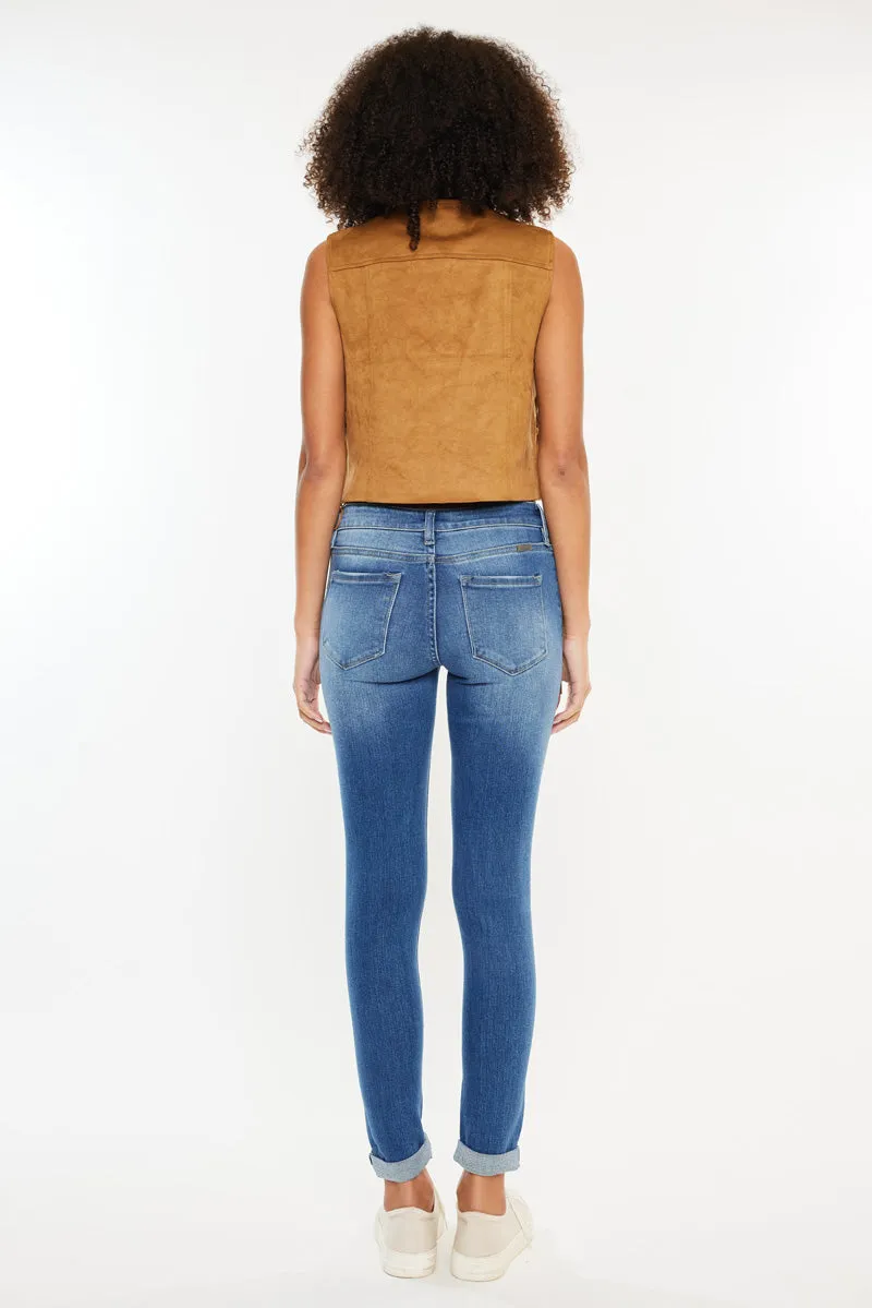 Hudson Mid Rise Ankle Skinny Jeans