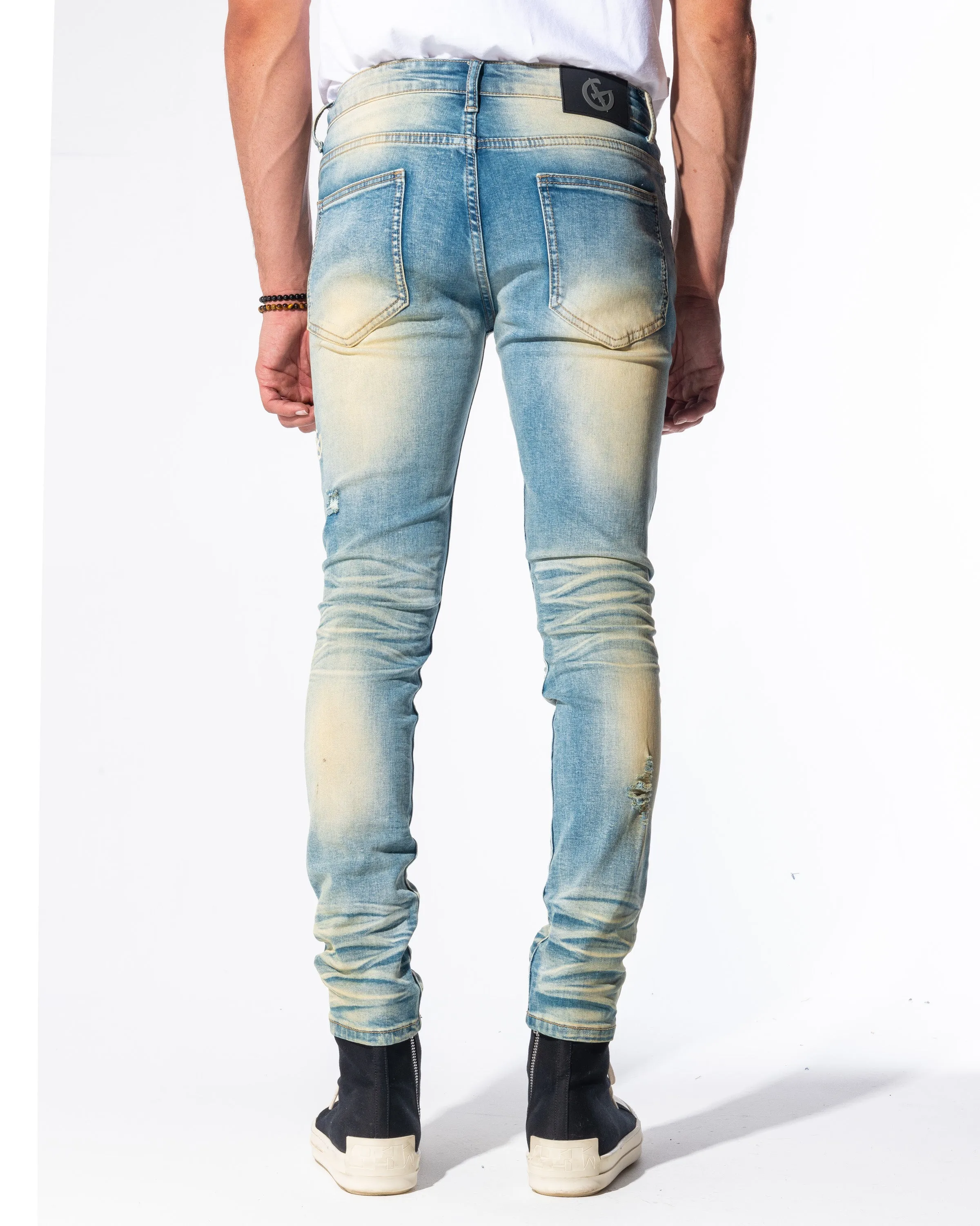HUGHES DENIM (LIGHT WHEAT/BLUE WASH)