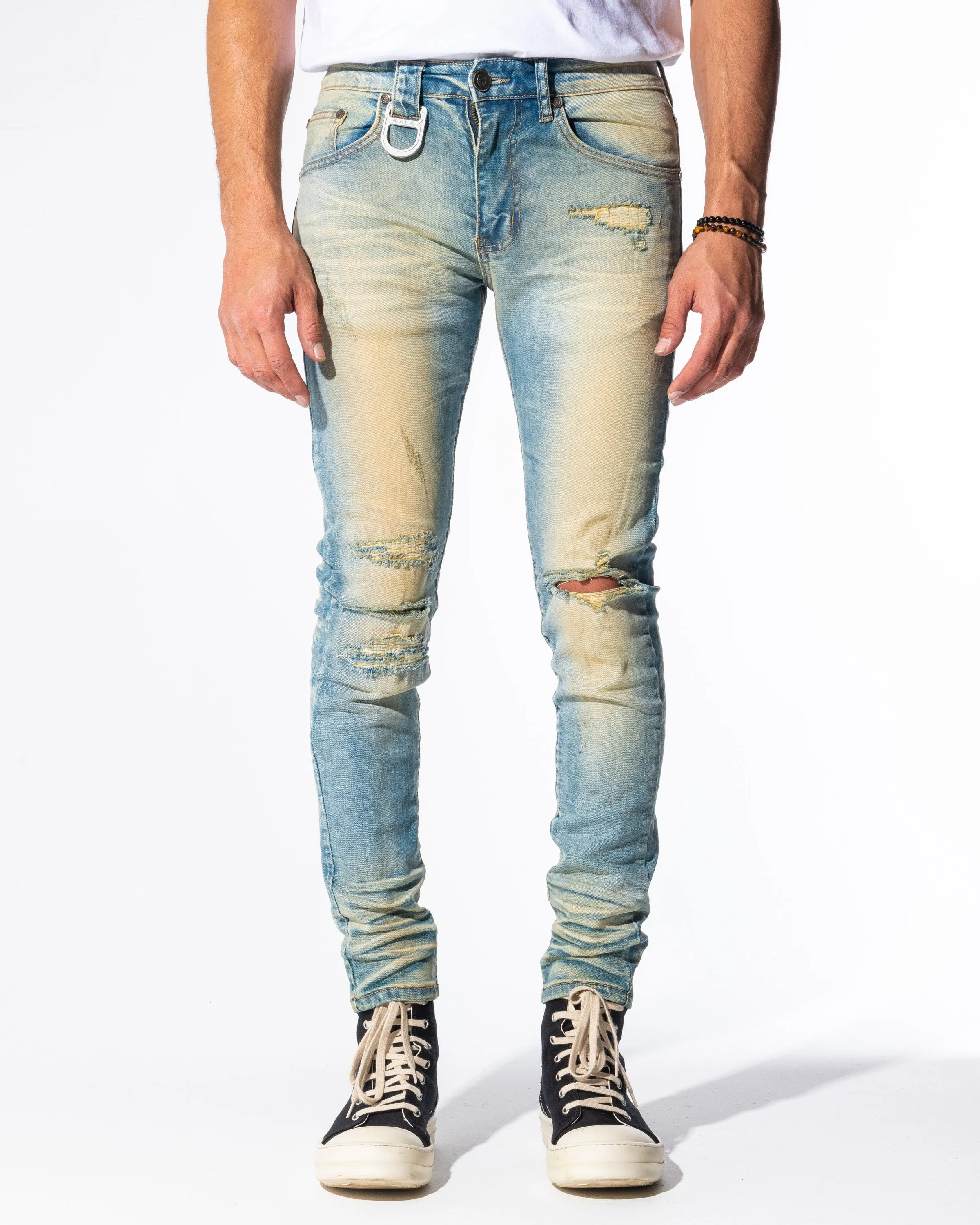 HUGHES DENIM (LIGHT WHEAT/BLUE WASH)