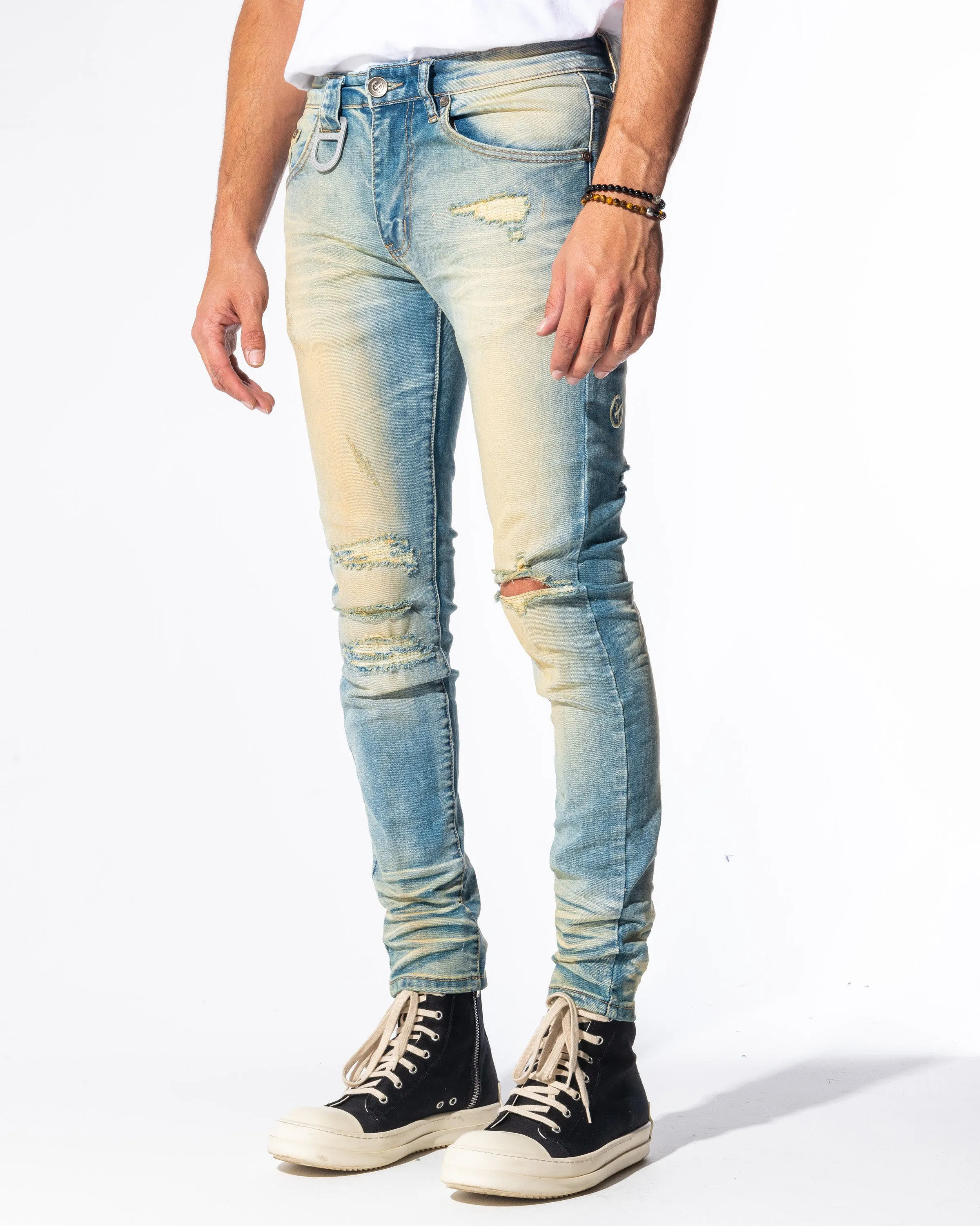 HUGHES DENIM (LIGHT WHEAT/BLUE WASH)