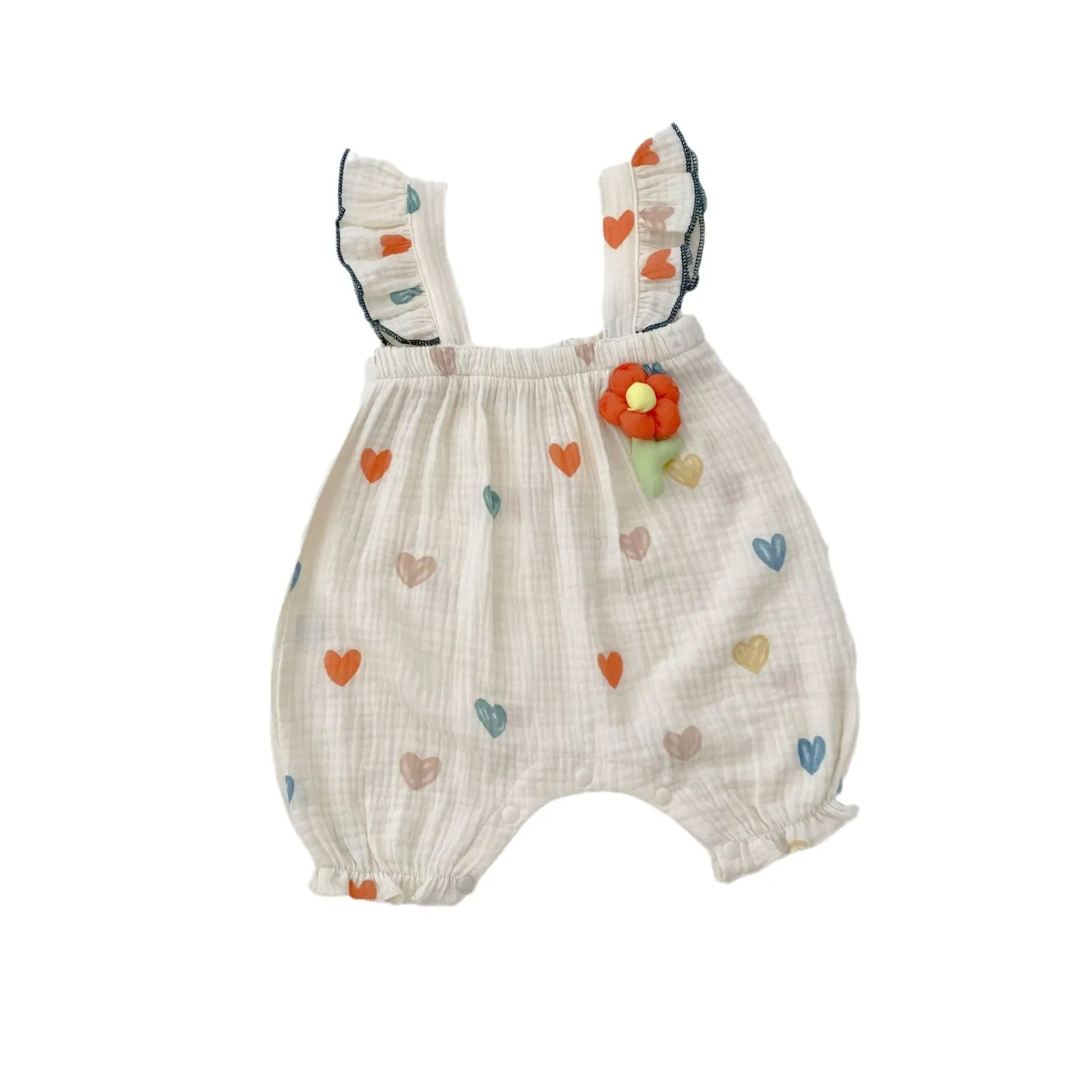 Infant Rompers Summer Baby Girl Sleeveless Romper Girl Ins Floral Romper Fashion Comfortable Cute