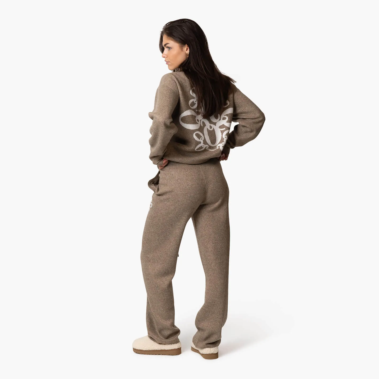 INSIGNIA KNITTED SET | BROWN MELEE