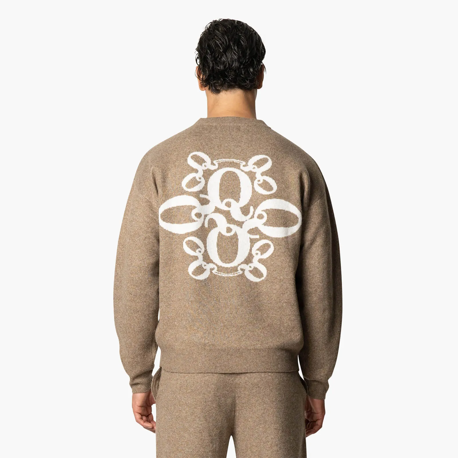 INSIGNIA KNITTED SET | BROWN MELEE
